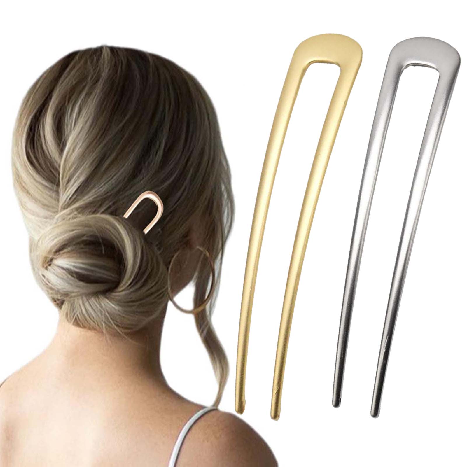 Women'S Accessories List - Французские U-образные винтажные металлические шпильки для