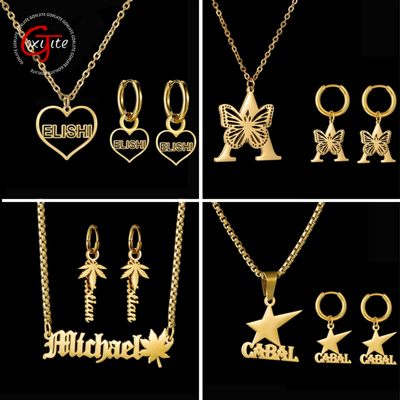 Women Accessories Gift Set - Goxijite серьги с именем по индивидуальному