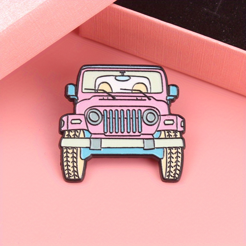 Women'S Jeep Accessories - Очаровательная эмалированная булавка с рисунком розового