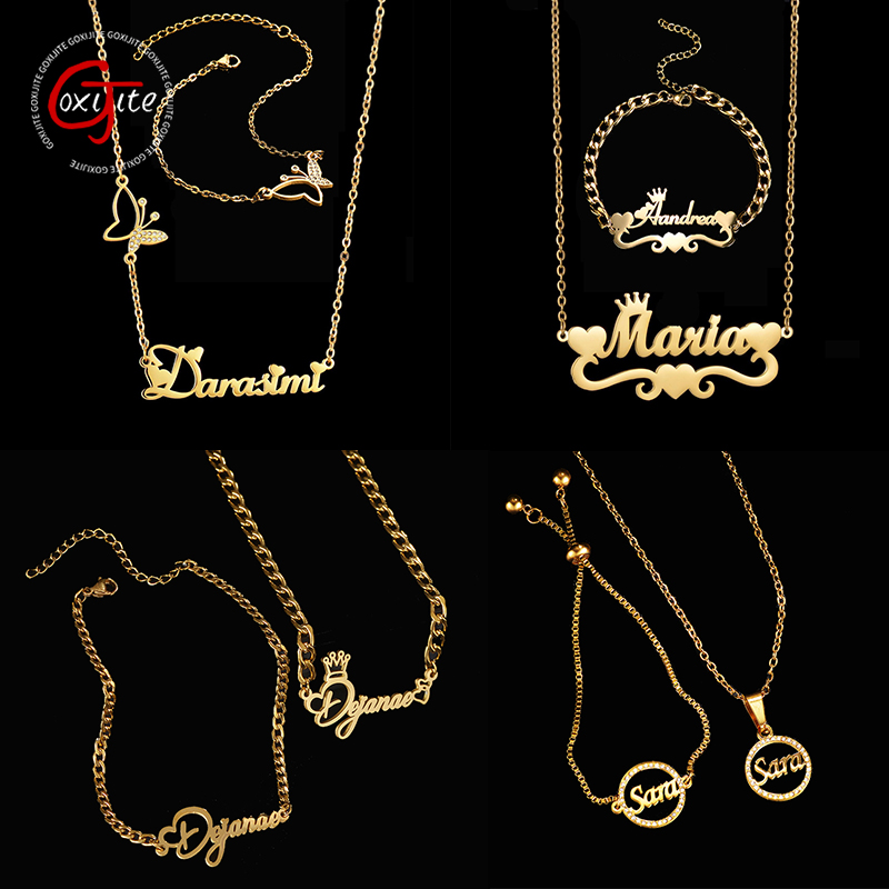 Women Accessories Gift Set - Goxijite ожерелье с именем на заказ,