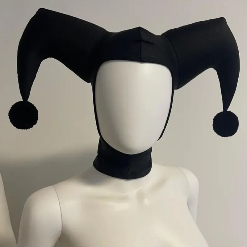 Women'S Red Accessories - Шляпа для косплея QQ Jester, черно-красная,