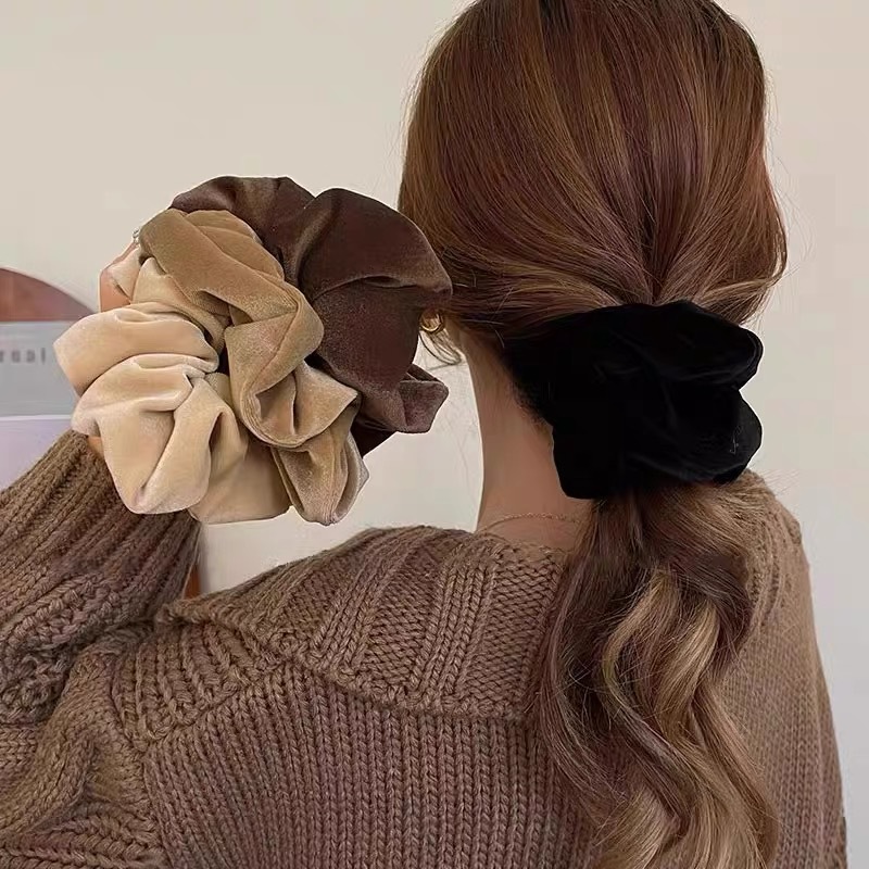 Hair Tie Velvet - 1-4 шт., женские резинки для волос,