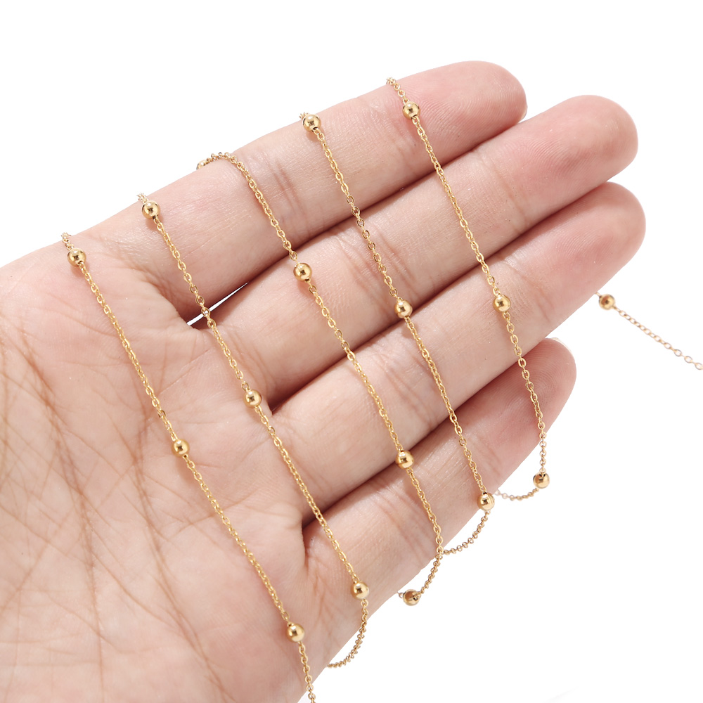 Цепи из нержавеющей стали для  – обзор и цена Beaded Anklet Chain