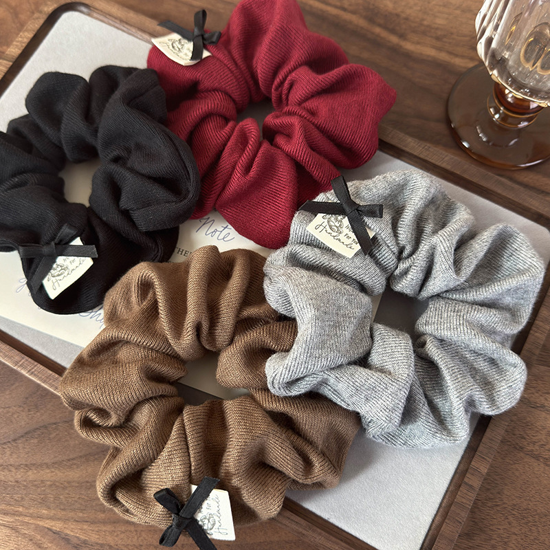 Ретро банты, мягкие хлопковые  – обзор и цена Hair Tie Velvet