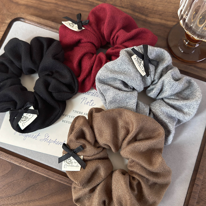 Ретро банты, мягкие хлопковые  – обзор и цена Hair Tie Velvet