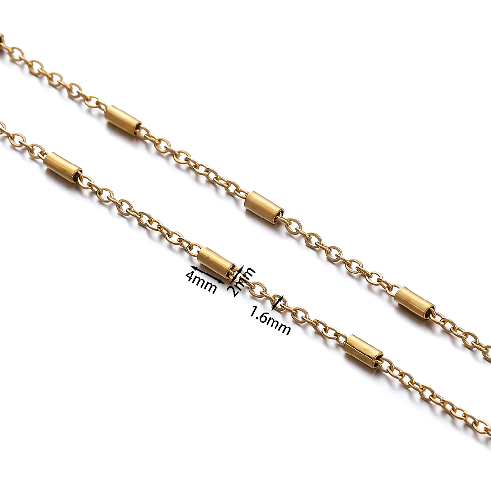 2 метра цепь из нержавеющей ст – обзор и цена Beaded Anklet Chain