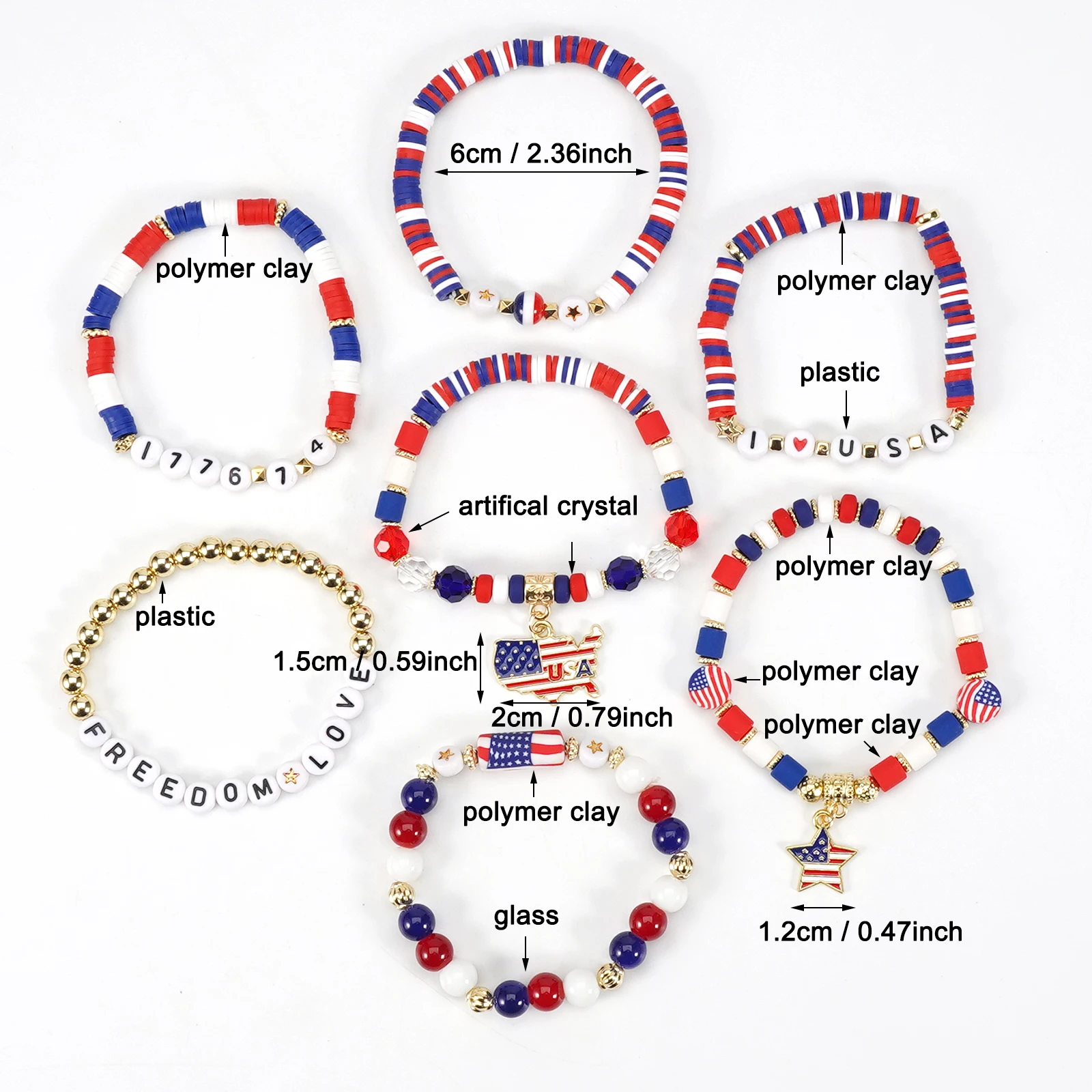 Браслет ко Дню независимости С – обзор и цена Women Accessories Usa