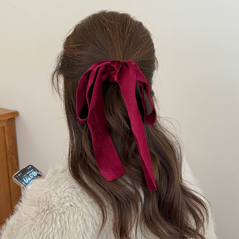 Милые красные, черные бархатны – обзор и цена Hair Tie Velvet