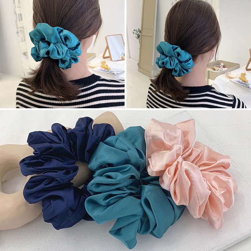 Модная шелковая однотонная бол – обзор и цена Hair Tie Velvet