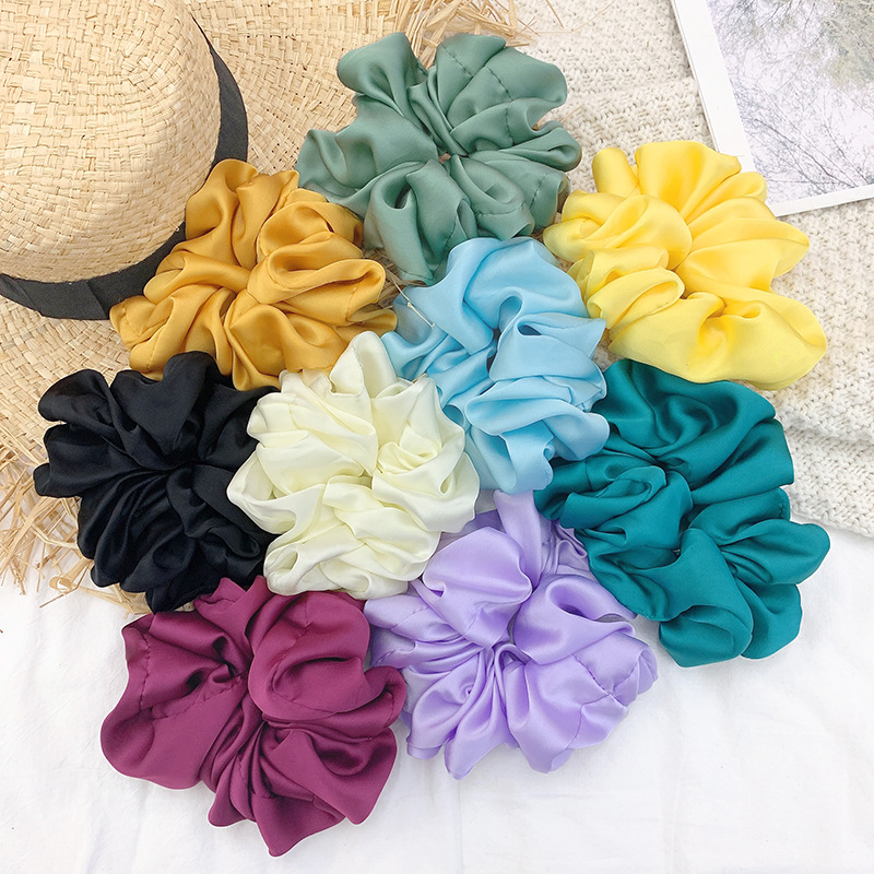 Модная шелковая однотонная бол – обзор и цена Hair Tie Velvet