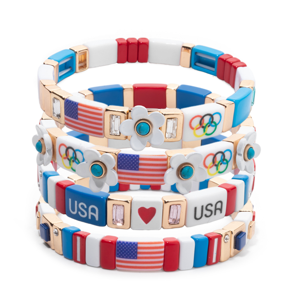 Новые патриотические браслеты  – обзор и цена Women Accessories Usa
