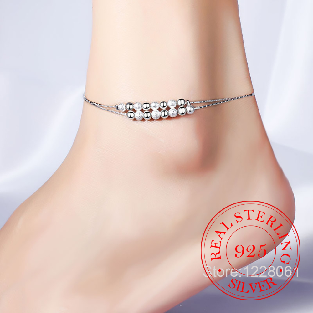 Двухслойный браслет на щиколот – обзор и цена Beaded Anklet Chain