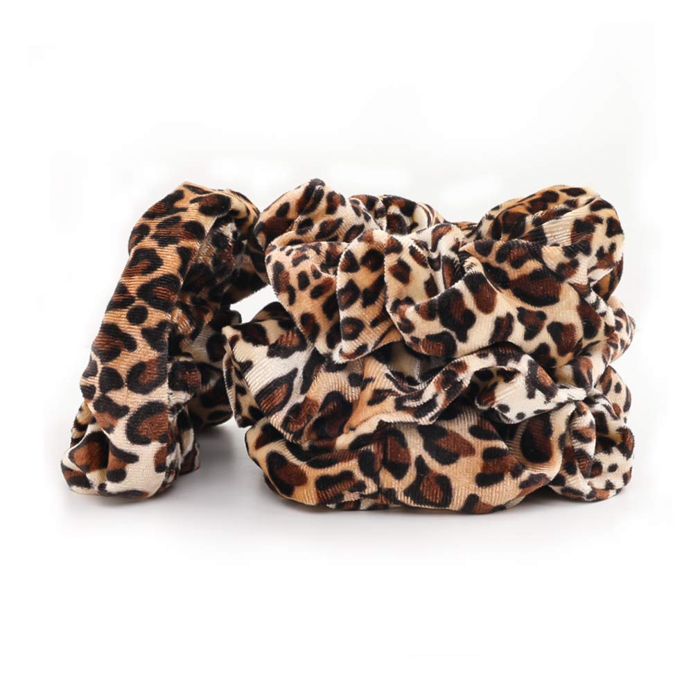 1/6 шт. леопардовые бархатные  – обзор и цена Hair Tie Velvet
