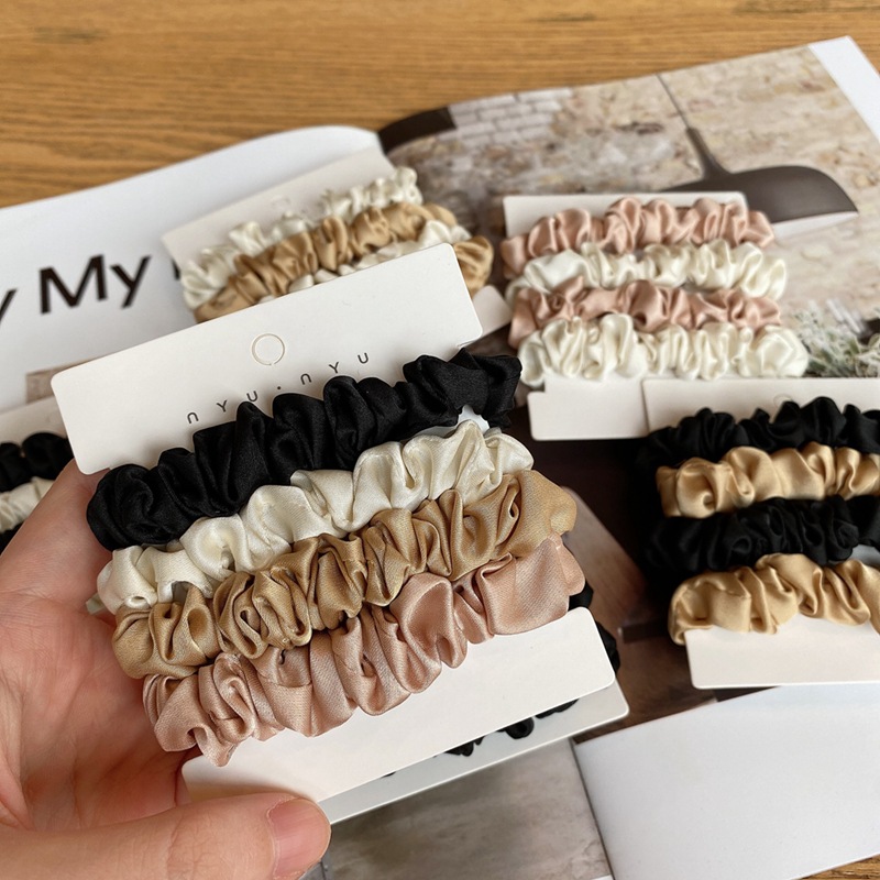 4 шт./компл., атласные шелковы – обзор и цена Hair Tie Velvet